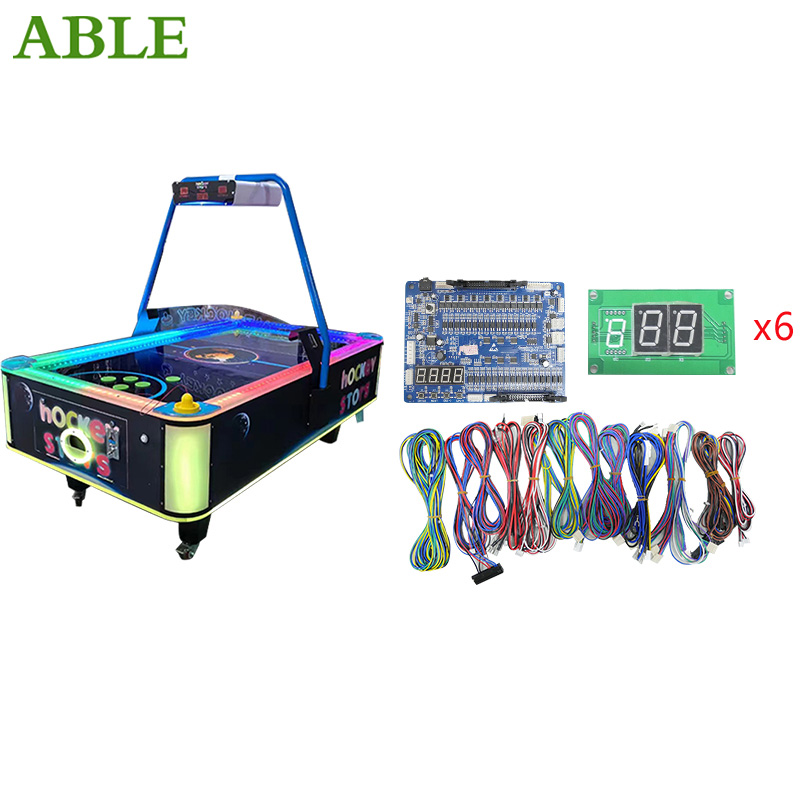 Kids Outdoor Hockey Set - 子供と大人のためのエアホッケーゲーム機マザーボードキット、アーケードゲーム機アクセサリー、コイン式、高級、2ボード