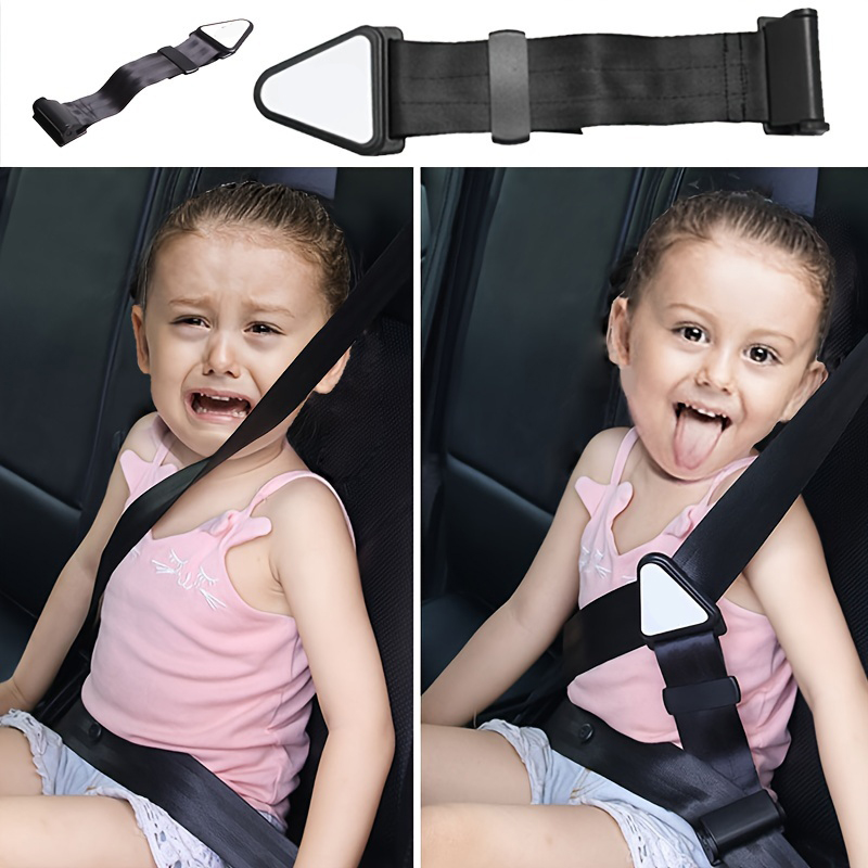 Swing Seat Belt - 車用チャイルドシートベルト、調整リテーナー、絞め防止シート、シンプルで便利なリミッター
