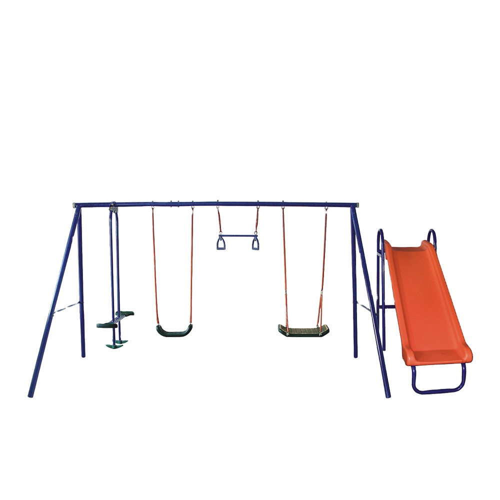 Kids Outdoor Swing Set - 卸売格安6ステーション屋外ガーデンキッズダブルシート遊具スイング遊具子供用スイングスライドセット