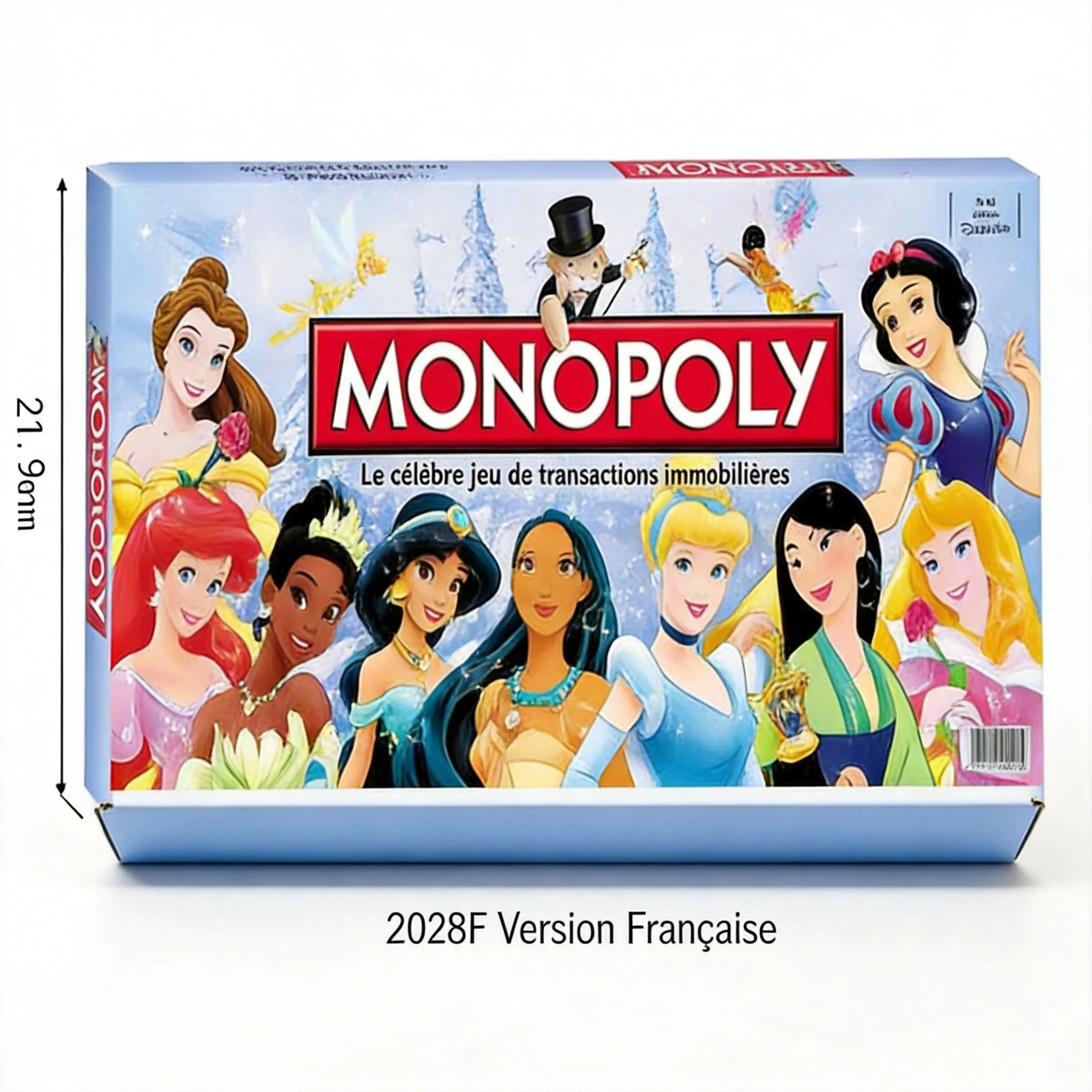 Hasbro Game Monopoly - 「MONOPOLY プリンセス ディズニー限定 絶妙なアートワーク ボードゲーム愛好家向け、パーティーエンターテイメント -