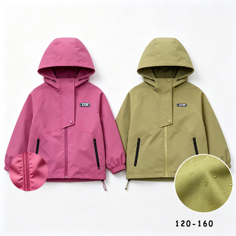 Kids Outdoor Climbing Structure - ユニセックスハイキングジャケット防水秋子供ウインドブレーカー屋外フード付きコート女の子ジャケット男の子釣りキャンプ登山アウター