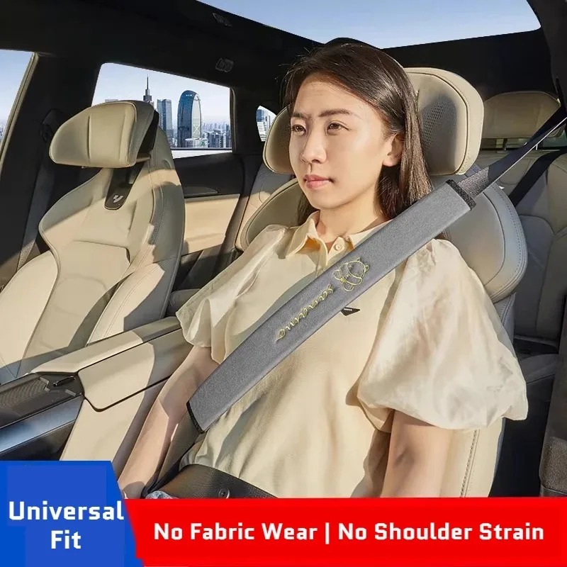 Swing Seat Belt - カーシートベルトショルダーパッド、ソフトシートベルトカバー、摩擦防止＆衣類保護、トラック用延長タイプ、夏の車内装飾用