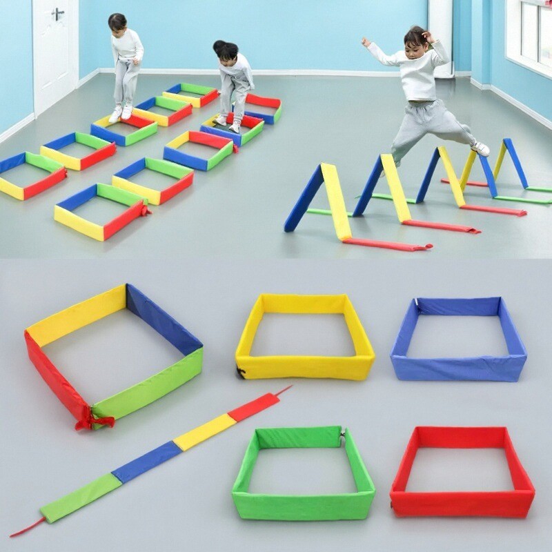 Kids Outdoor Climbing Structure - 屋外の子供向けゲーム ジャンプ台 グリッド掘削玩具 感覚統合トレーニング 幼稚園 親子の交流
