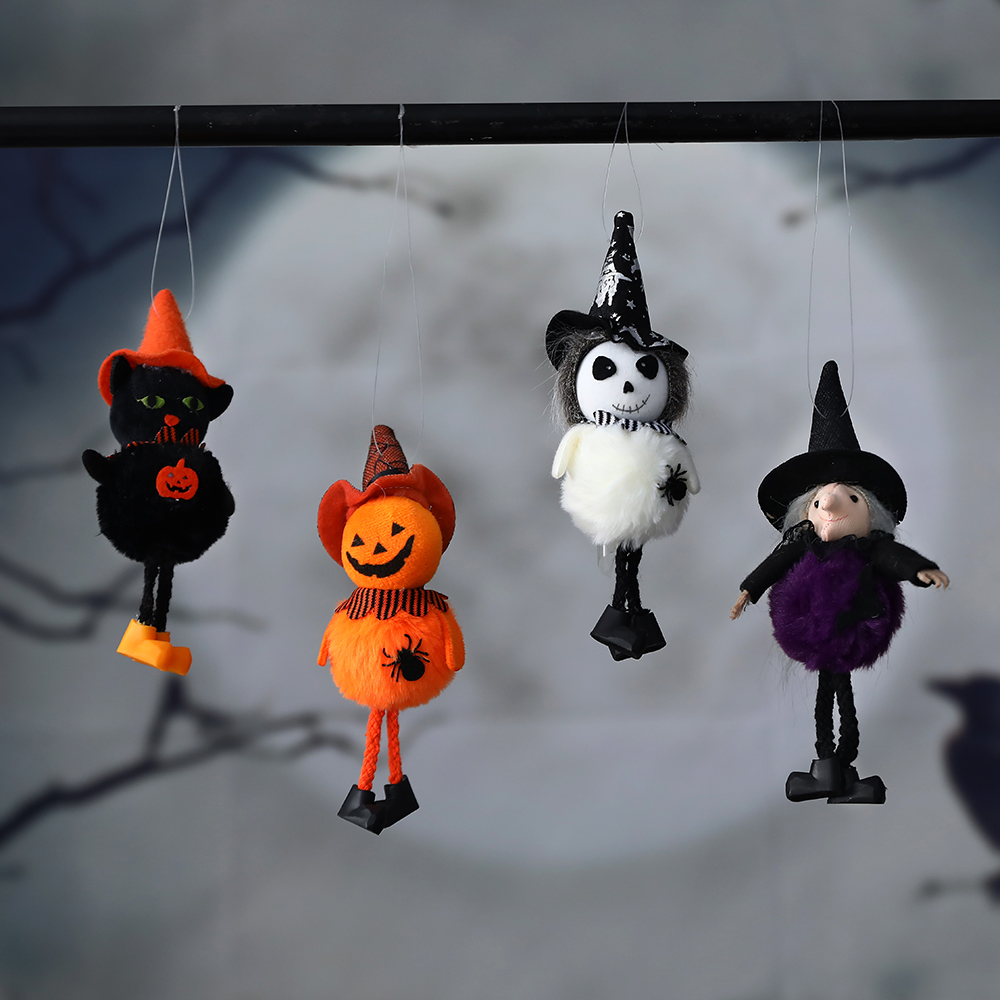 Kids Outdoor Treehouse - ハロウィーンの人形,ハンギングペンダント,装飾品,黒のドア,猫,屋外の木,パーティーのアクセサリー,子供のギフト,家の装飾,ハロウィーン