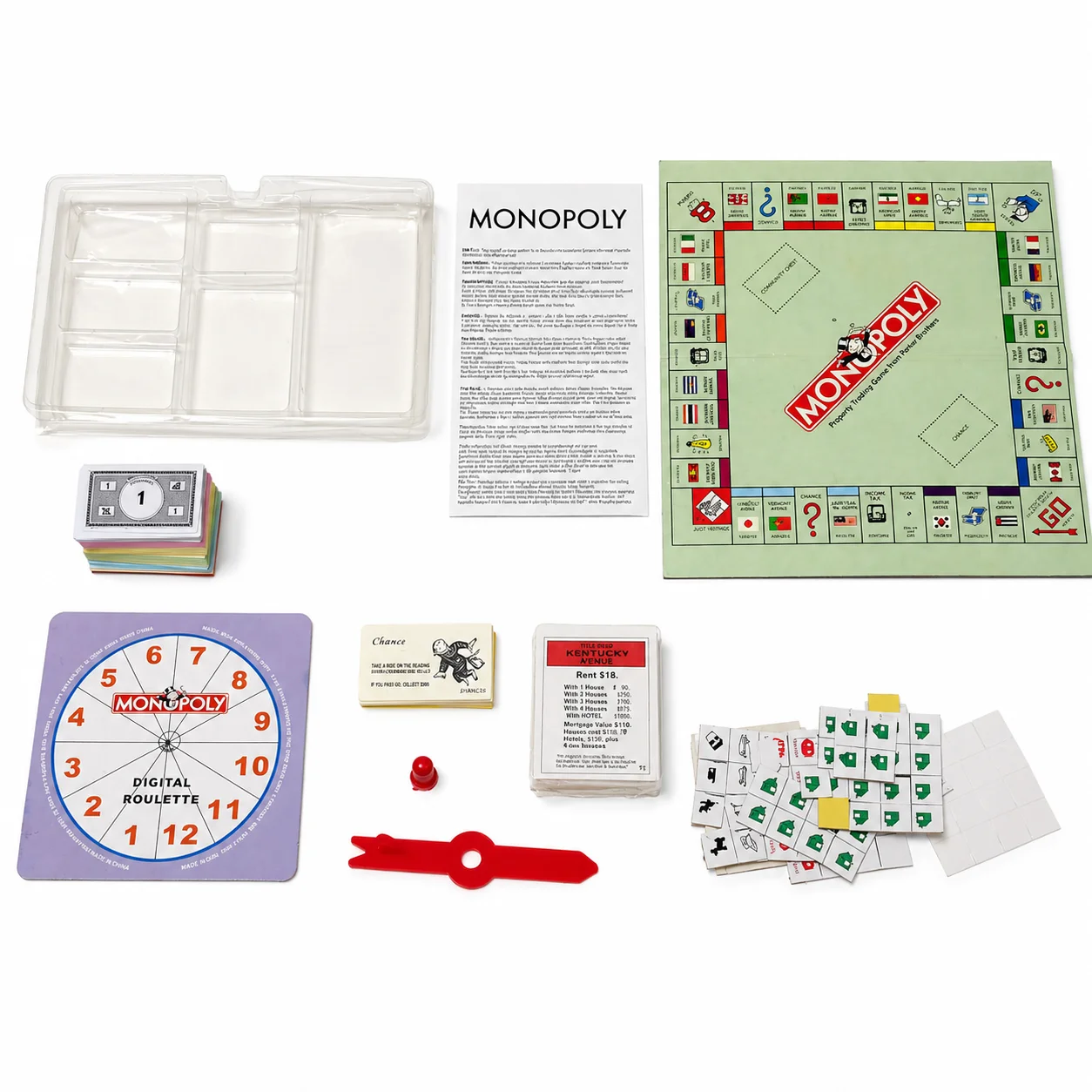 Hasbro Game Monopoly - モノポリー クラシック ボードゲーム 家族向け不動産取引ゲーム ポータブル 子供