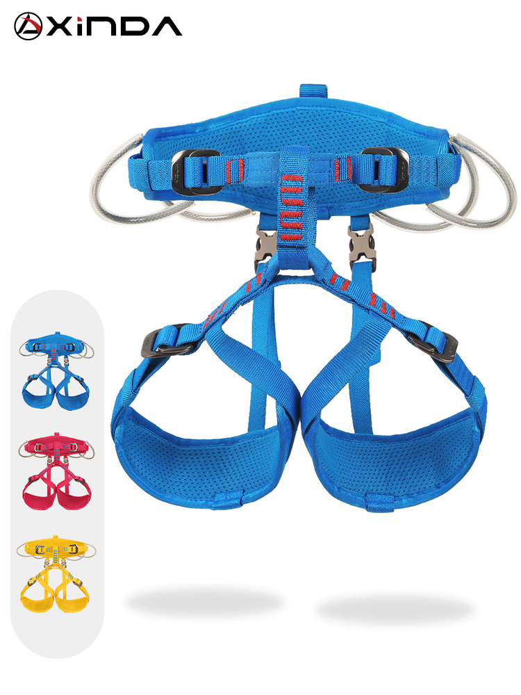 Kids Outdoor Climbing Structure - Xinda 子供半身安全ハーネス屋外ロッククライミング保護ベルト子供保護ハーフハーネス登山用品