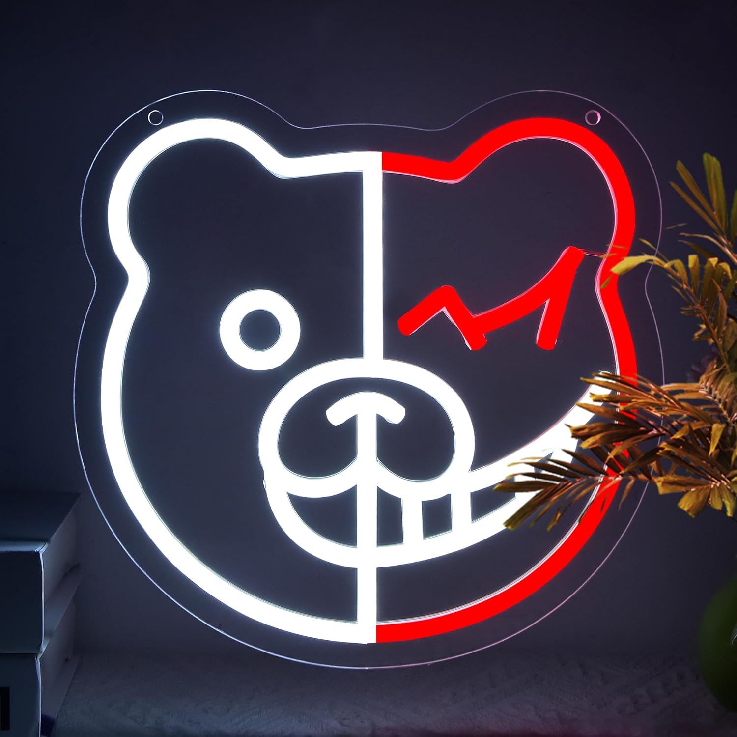 Kids Outdoor Zoo - クマのネオンサイン子供部屋の装飾USB電源LEDライトバー動物園カフェゲームルーム寝室の装飾用ネオンパーソナライズギフト
