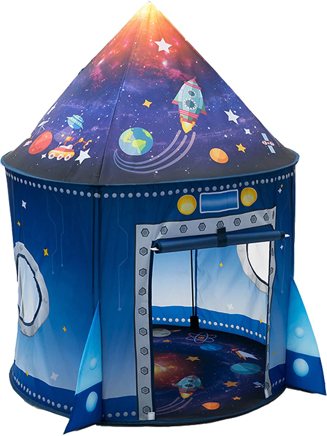Kids Outdoor Fence - ロケットシップ キッズテント ポップアッププレイおもちゃテント 子供用 大スペース 屋内ごっこ遊び小屋