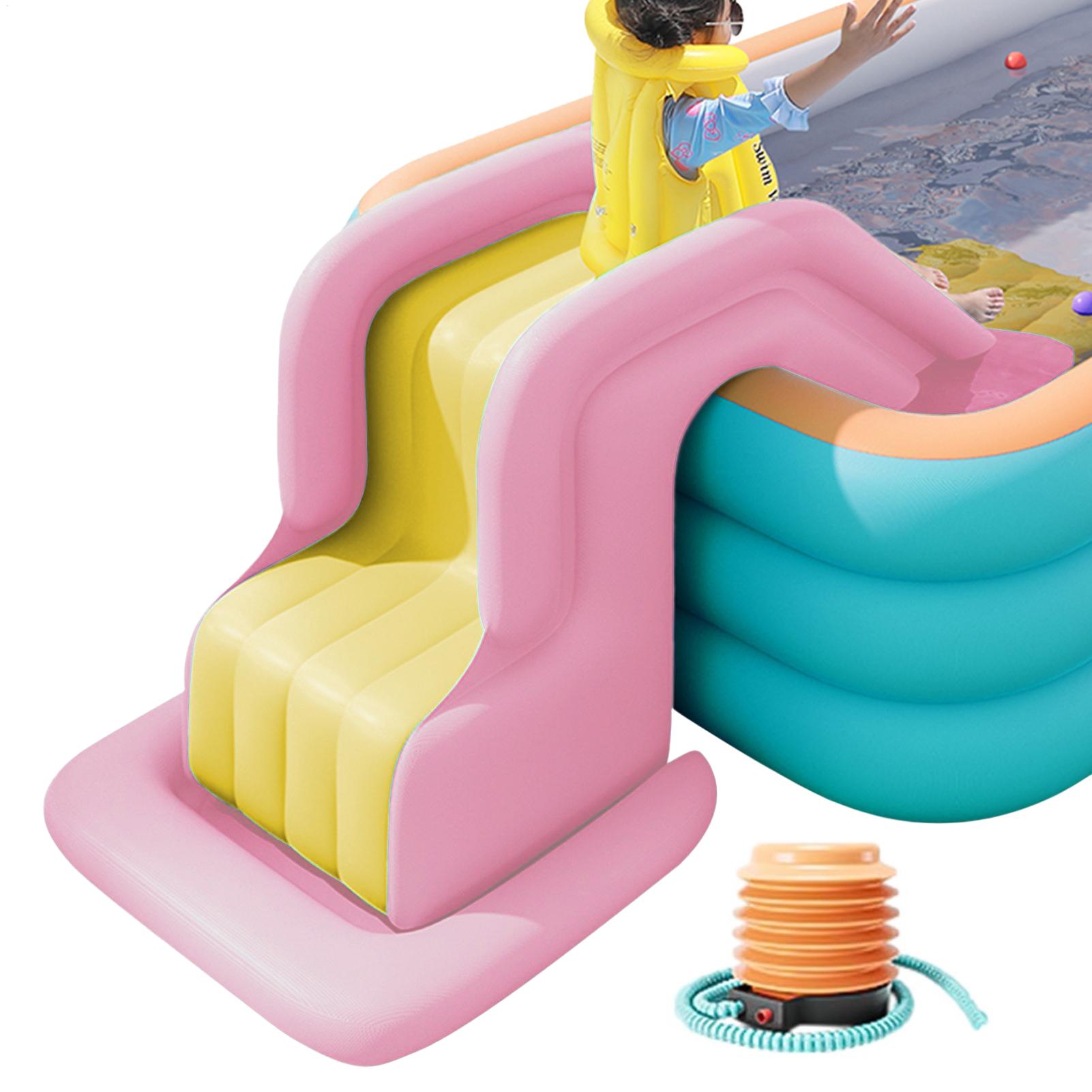 Kids Outdoor Climbing Structure - インフレータブルウォータースライド コンパクトインフレータブルクライミングウォール ウォータースライドパーク 屋外サマージョイ 子供用インフレータブルプールスライド