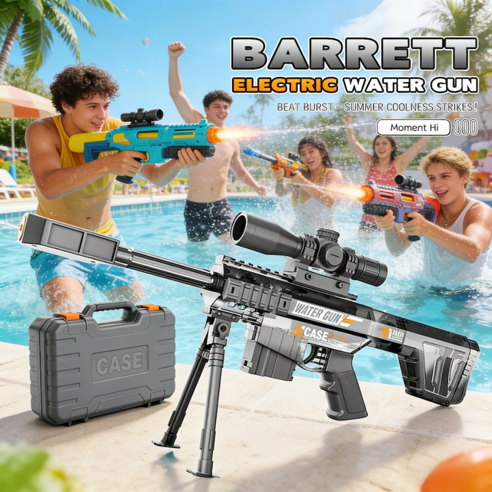 Kids Outdoor Yard Games - 電動自動スナイパーウォーターガンおもちゃ夏の屋外ビーチ射撃ゲーム水の戦いゲームおもちゃ子供のためのギフト