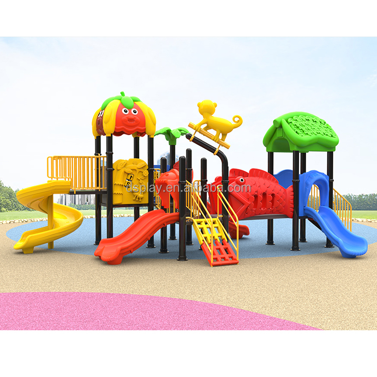 Kids Outdoor Climbing Structure - 子供向けカラフルな滑り台と革新的なデザインのクライミング遊具を備えた業務用屋外遊具