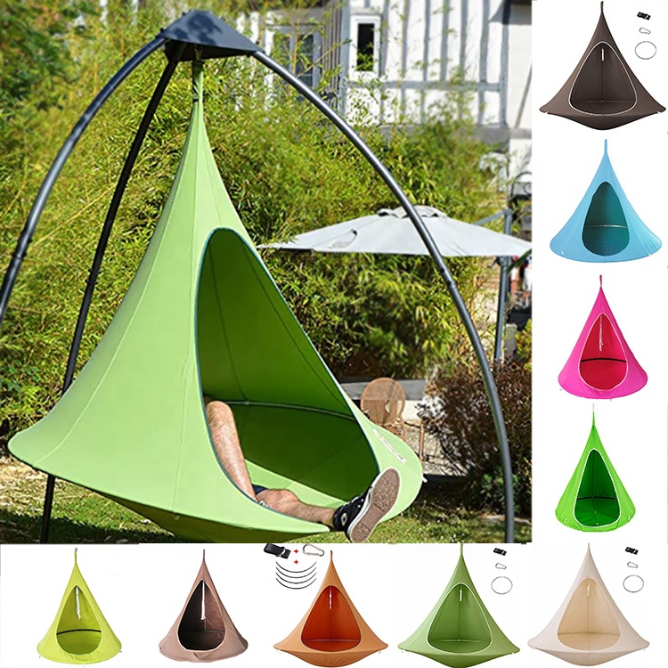 Kids Outdoor Treehouse - 子供大人用屋外キャンプ防水レジャーハンギングテントハンギングチェア屋内家具ティピーツリーハウステントツリーポッド
