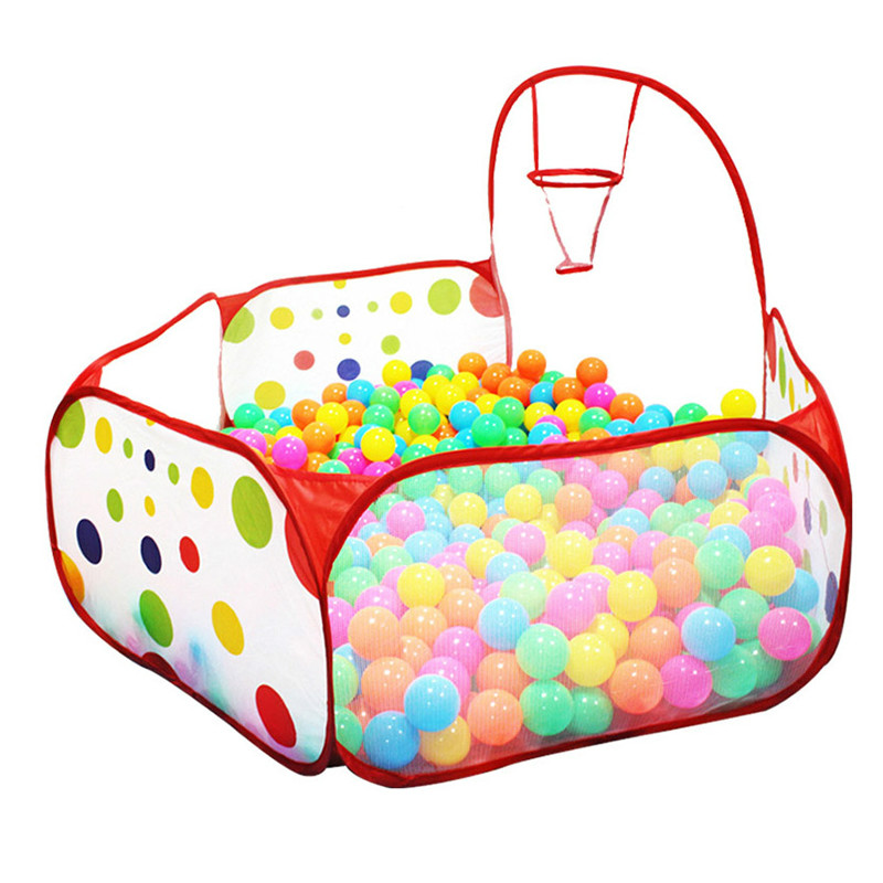 子供用のバスケットとボール付きの折りたたみ式プール,赤ちゃん - Kids Outdoor Fence のレビューと価格