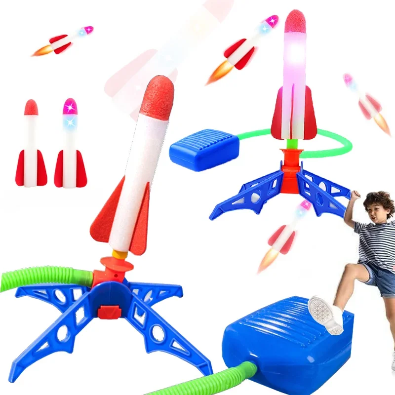 子供用ロケットランチャー屋外足踏み式昇天ロケットおもちゃフッ - Kids Outdoor Jumping Toys のレビューと価格