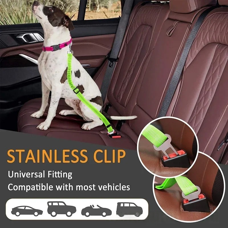 調節可能な弾性ナイロン猫犬用シートベルト犬用ハーネス安全レバ - Swing Seat Belt のレビューと価格