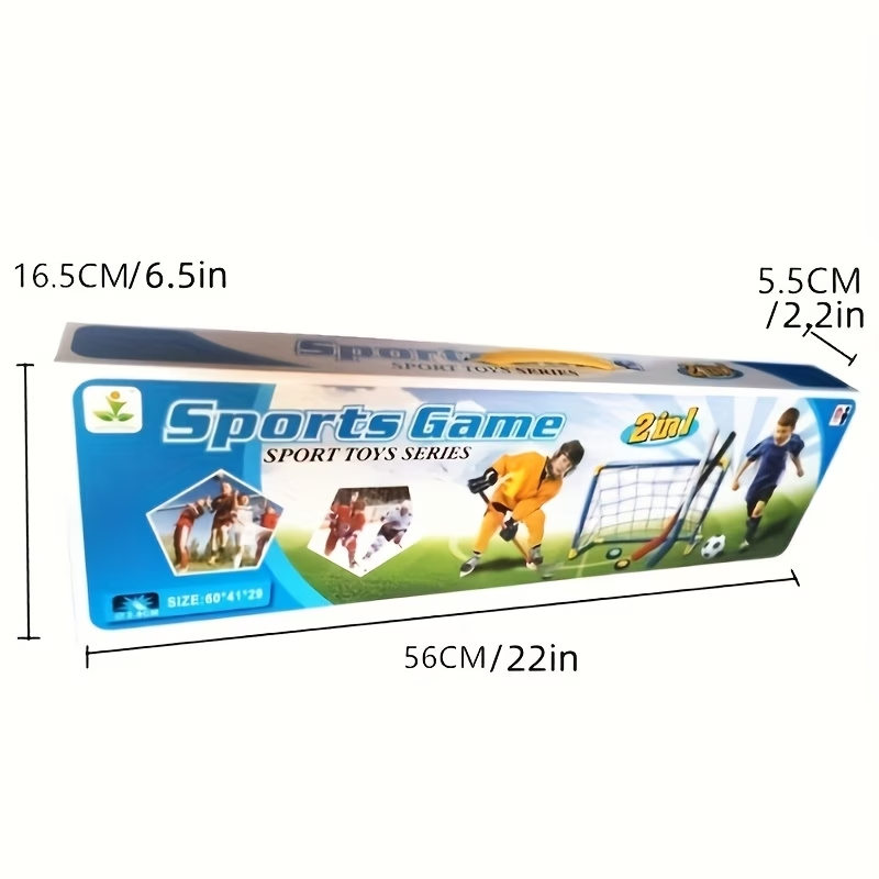 2in1キッズホッケー＆サッカーゴールセット、ミニ屋内外スポ - Kids Outdoor Hockey Set のレビューと価格