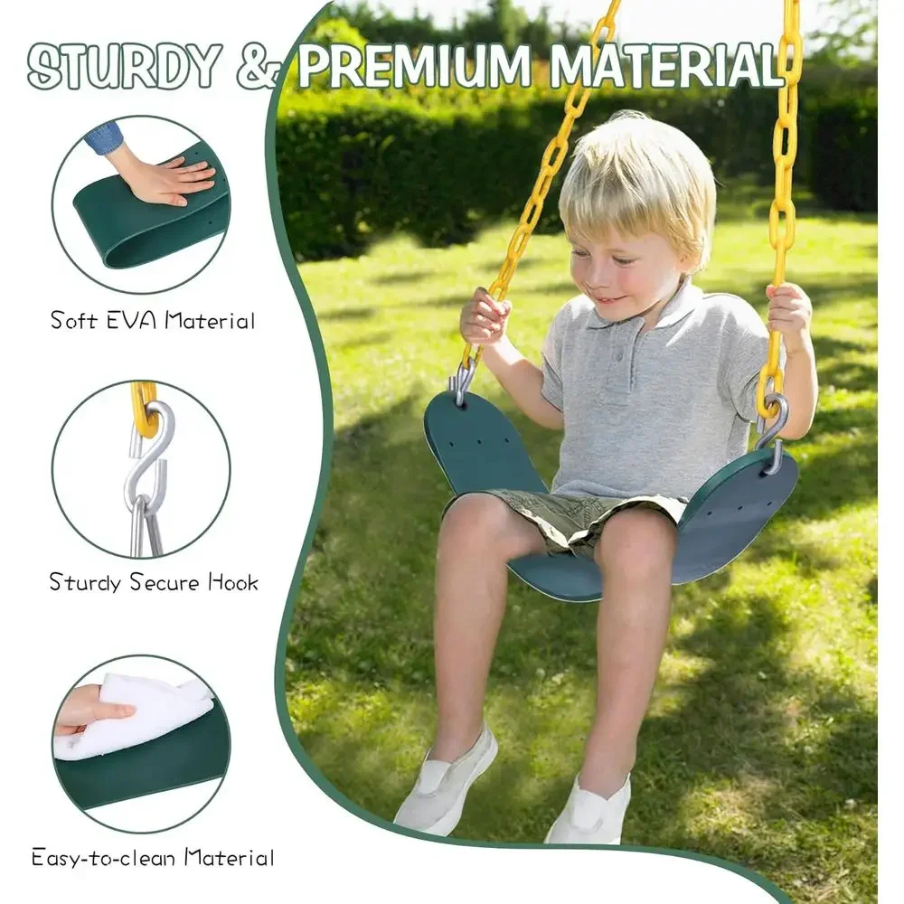 屋外用コンボスイングセット（リング、ベルトシート、バケットシ - Kids Outdoor Swing Set のレビューと価格