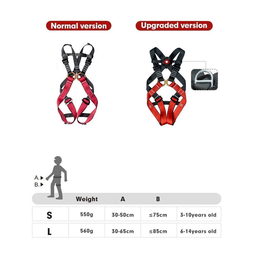 子供屋内拡張フルボディハーネス屋外ロッククライミング屋外保護 - Kids Outdoor Climbing Structure のレビューと価格