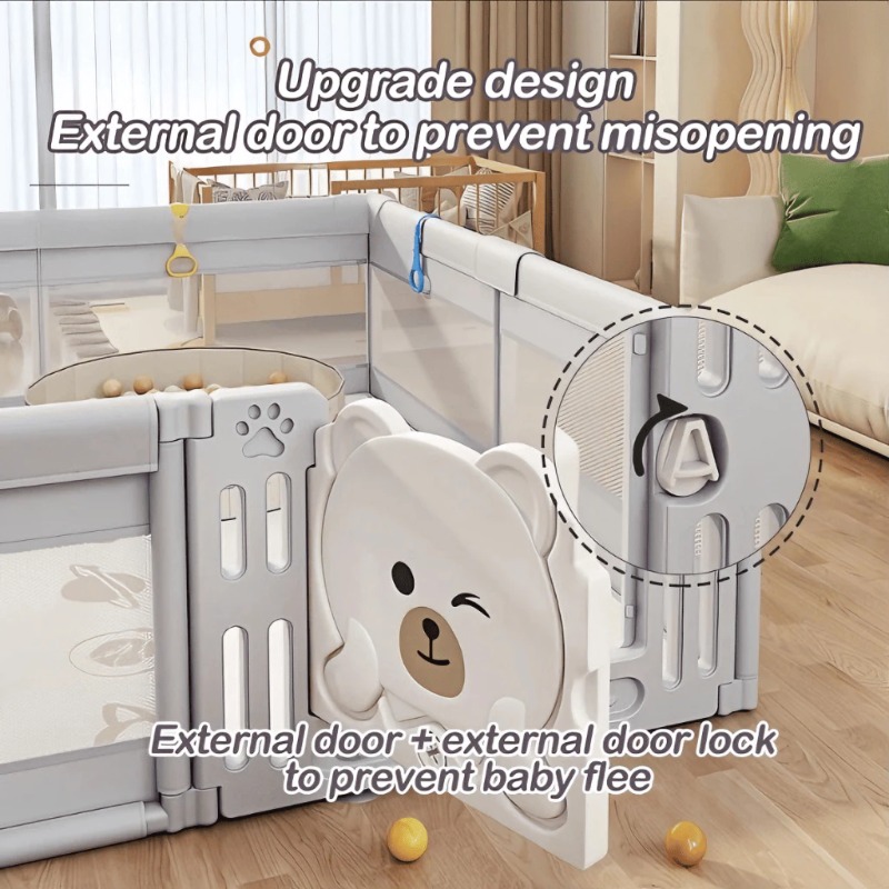 IMBABY 180x150cm ベビープレイペン かわいい - Kids Outdoor Fence のレビューと価格
