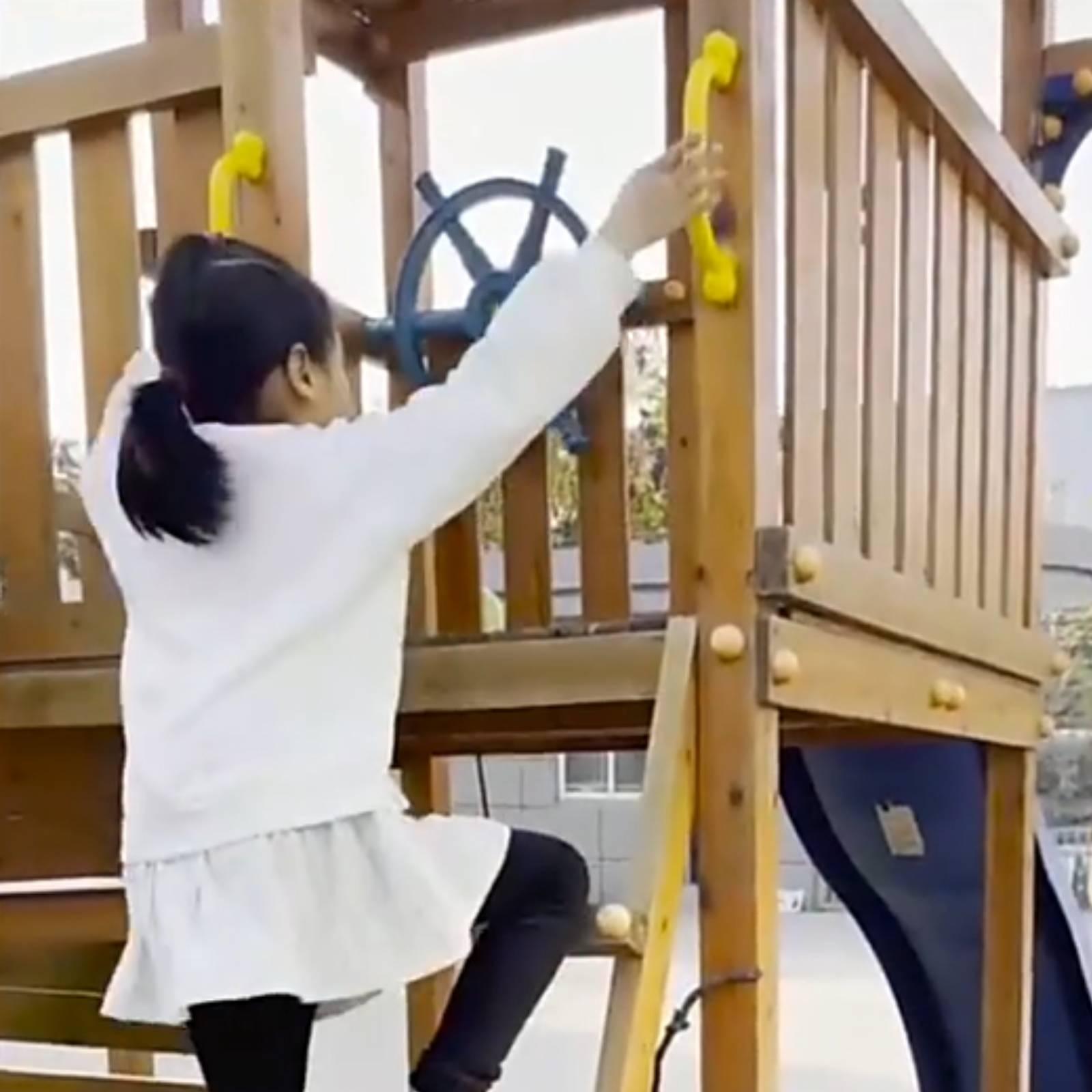 クライミングハンドル グリップ プラスチックスイングセットア - Kids Outdoor Treehouse のレビューと価格