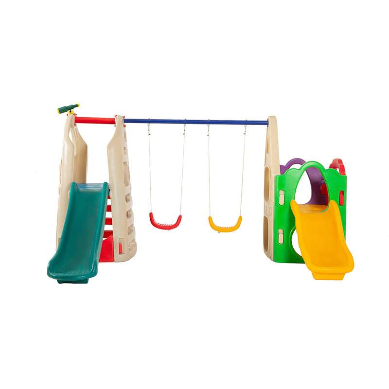 高品質子供用屋内外兼用プラスチック製ダブルスライド遊具、キッ - Kids Outdoor Swing Set のレビューと価格