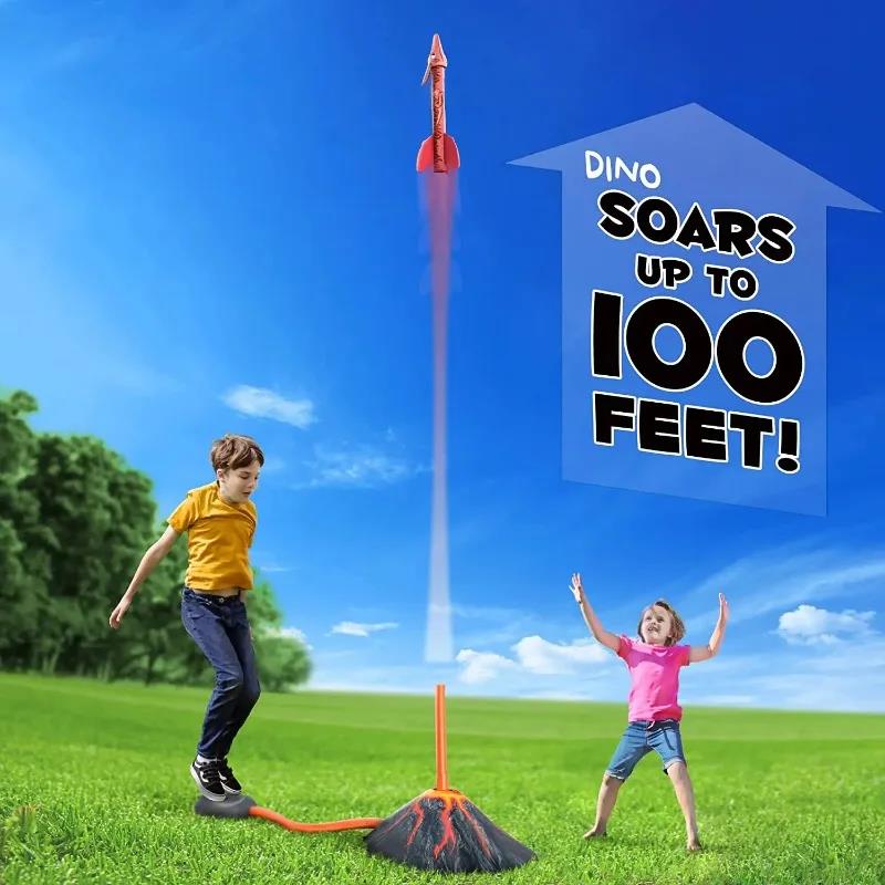 フライング恐竜ロケットランチャー 屋外用 子供用インタラクテ - Kids Outdoor Jumping Toys のレビューと価格