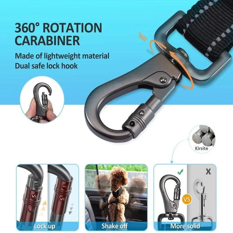調節可能なペット犬用カーシートベルト安全リーシュ車両ベルト反 - Swing Seat Belt のレビューと価格