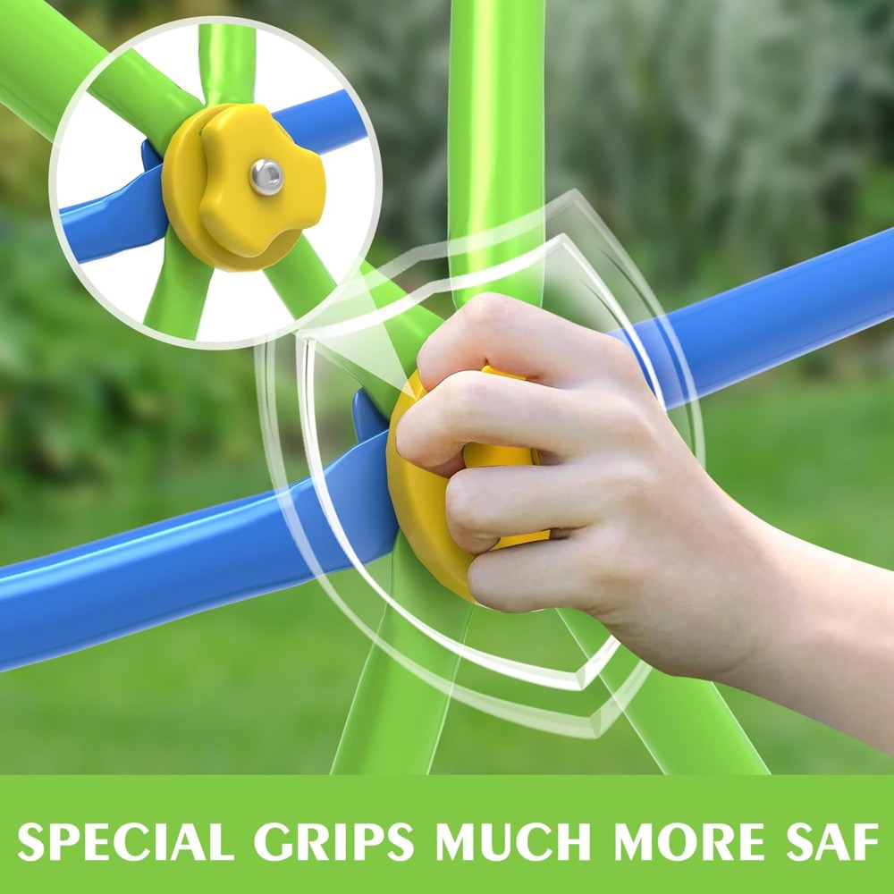 防錆金属製ジム遊具、耐荷重880ポンド、ASTM承認済み、青 - Kids Outdoor Climbing Structure のレビューと価格