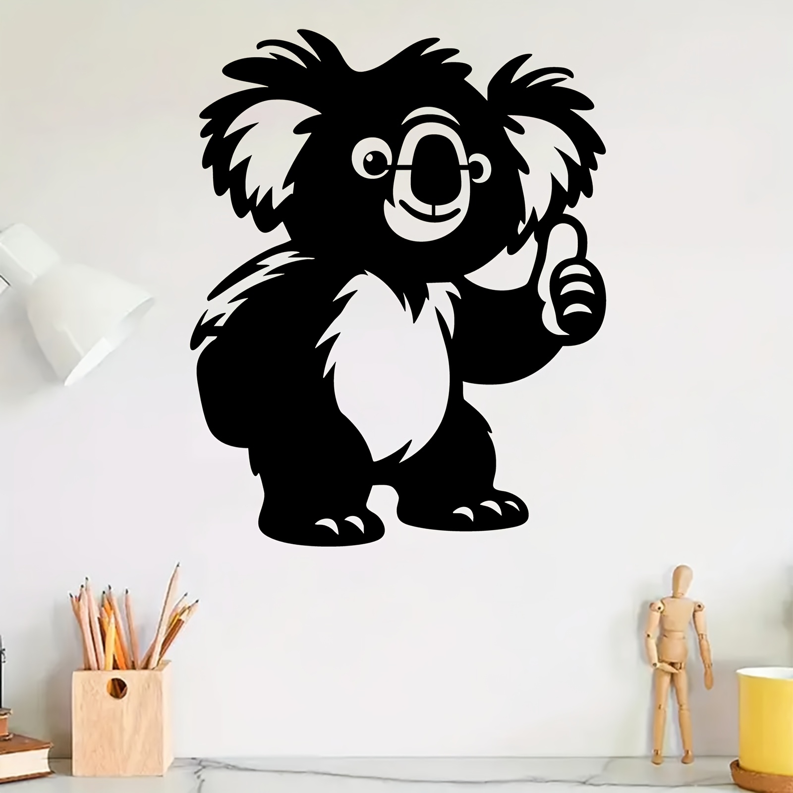 1PC かわいいコアラアルミ金属壁アート防錆耐候性屋内屋外吊 - Kids Outdoor Fence のレビューと価格
