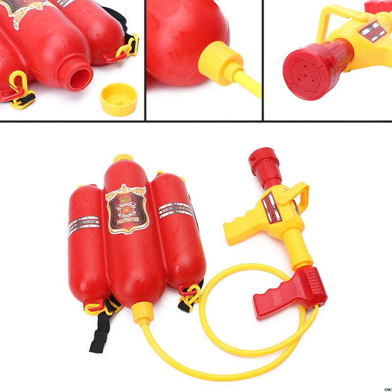消防バックパック水鉄砲大容量消防士水鉄砲引き出し撮影夏のプー - Kids Outdoor Yard Games のレビューと価格
