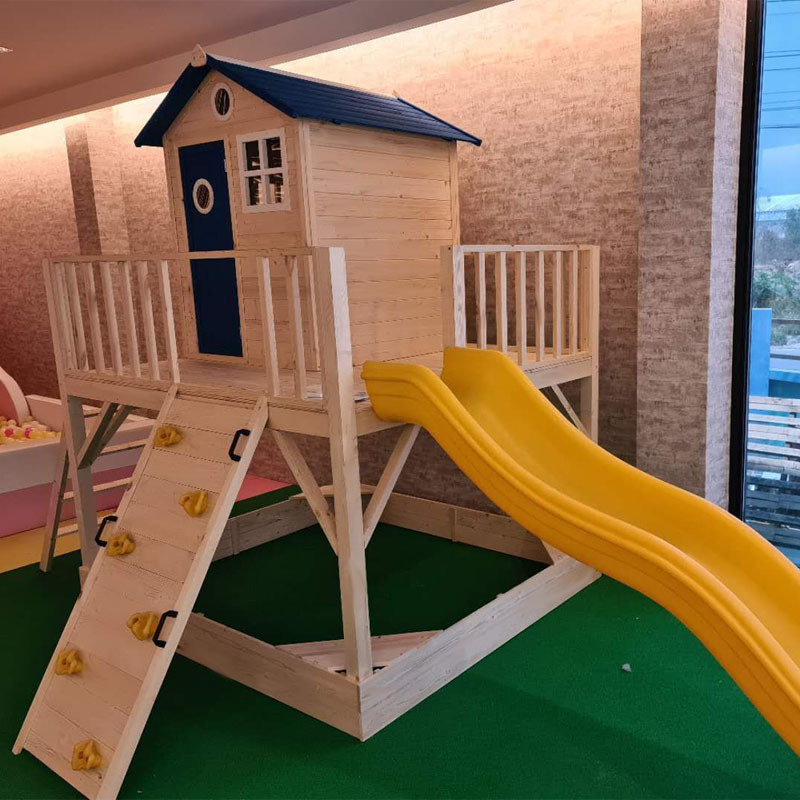 子供用ログハウス、大型プレイハウス、ツリーハウス、クライミン - Kids Outdoor Treehouse のレビューと価格