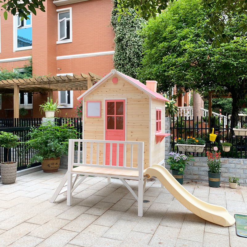 子供用ログハウス、大型プレイハウス、ツリーハウス、クライミン - Kids Outdoor Treehouse のレビューと価格