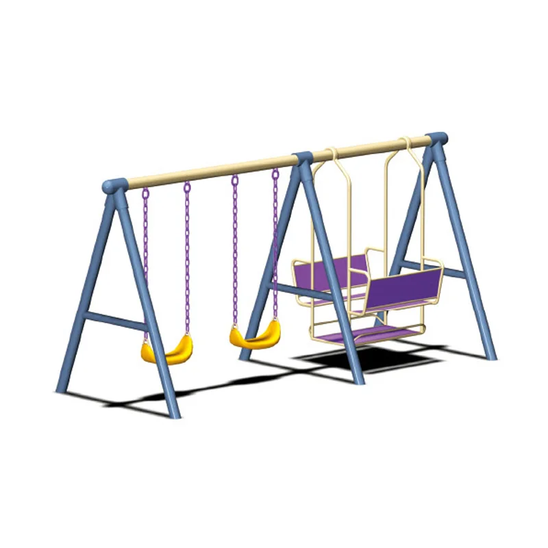 子供用遊具ブランコセット、シーソー付き金属製ブランコ椅子と滑 - Kids Outdoor Swing Set のレビューと価格
