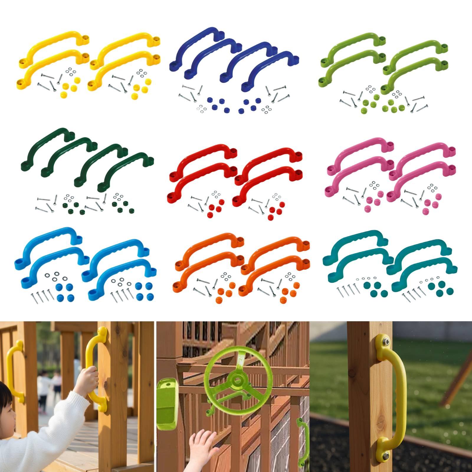 4x クライミングハンドル 取り付けが簡単なスイングセットア - Kids Outdoor Treehouse のレビューと価格