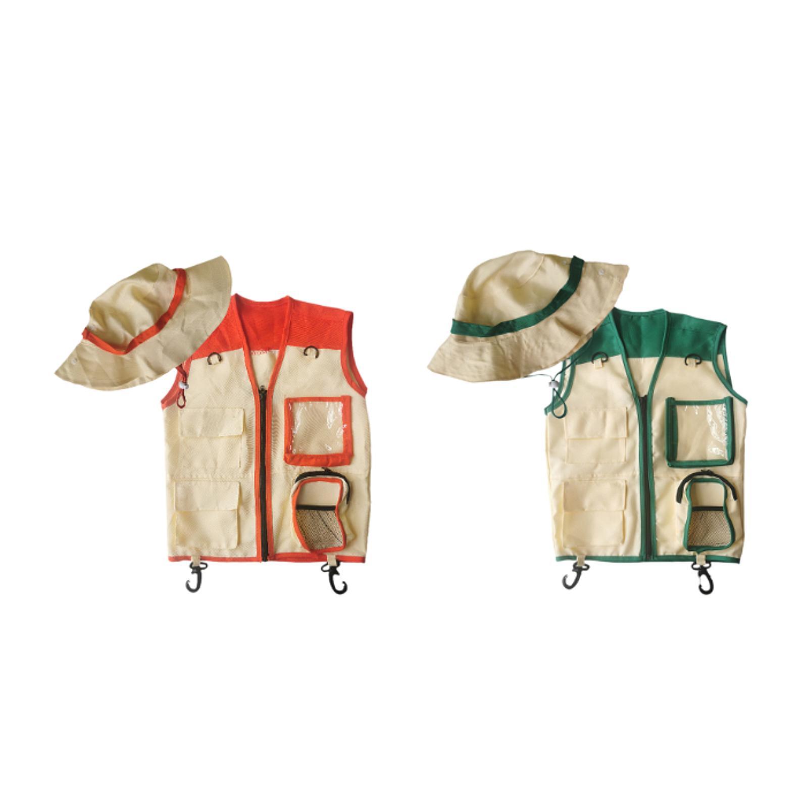 キッズエクスプローラーベストと帽子 男の子 女の子用 アウト - Kids Outdoor Zoo のレビューと価格