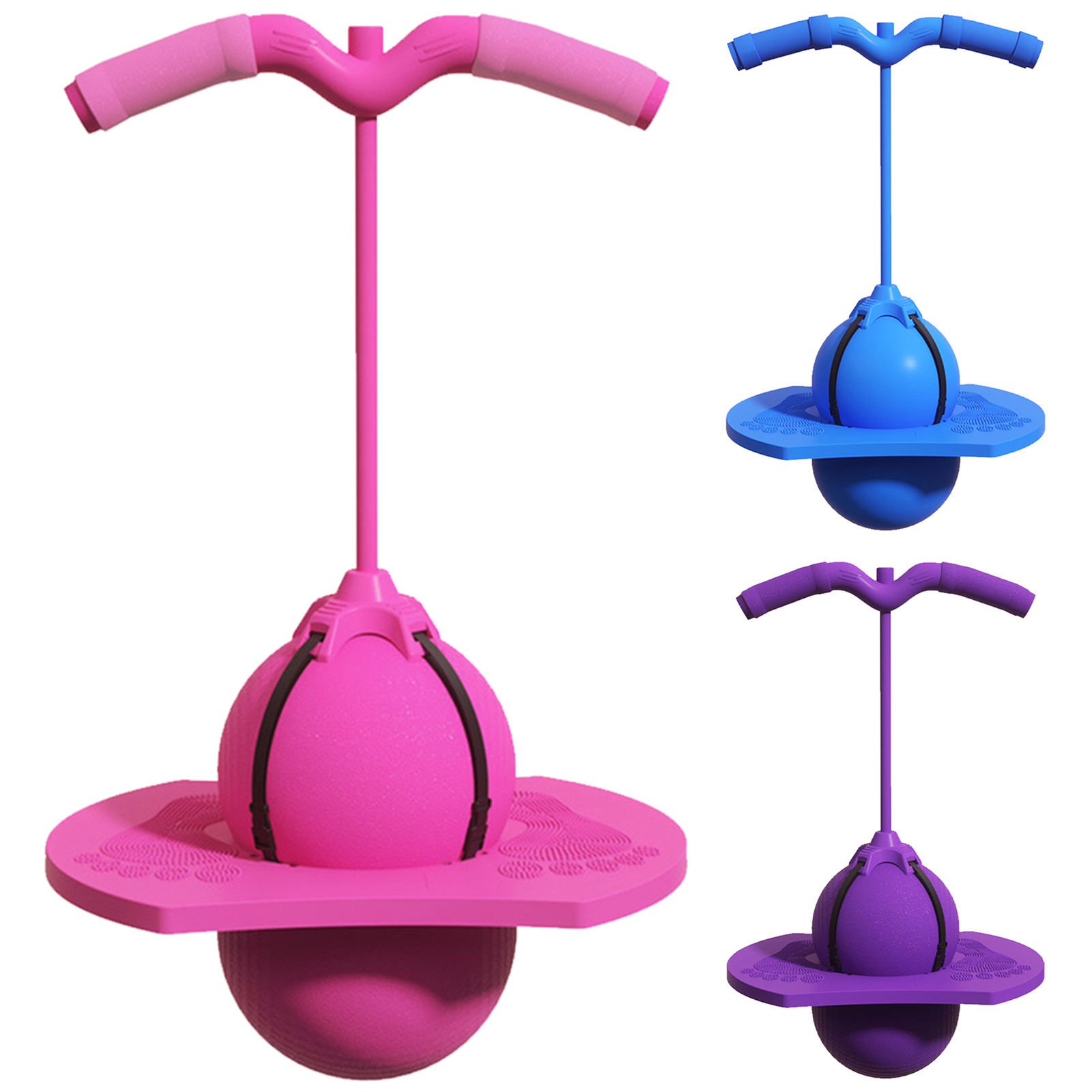 ハンドルとポンプ付きバランスジャンプボール、ハイジャンプおも - Kids Outdoor Jumping Toys のレビューと価格