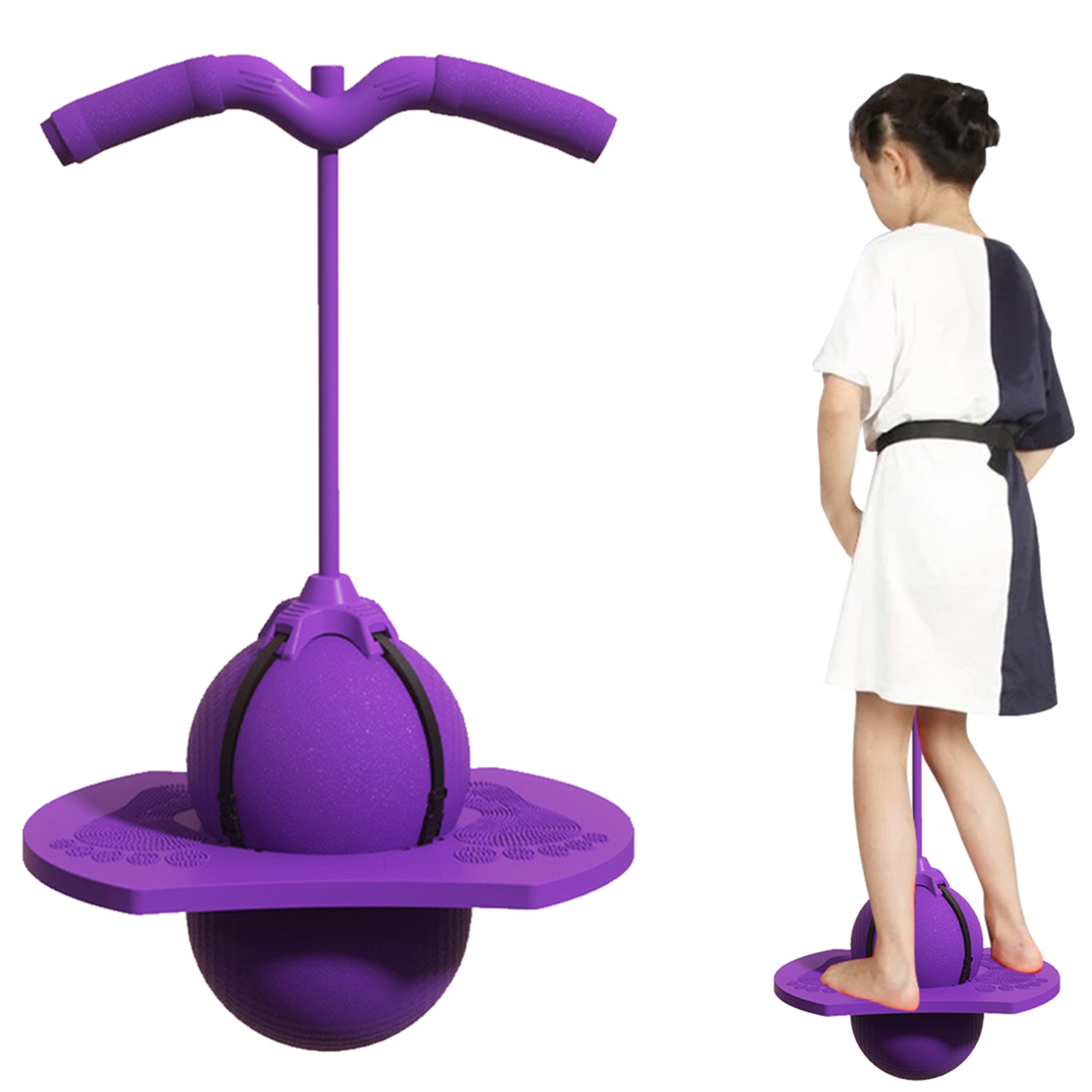 ハンドルとポンプ付きバランスジャンプボール、ハイジャンプおも - Kids Outdoor Jumping Toys のレビューと価格