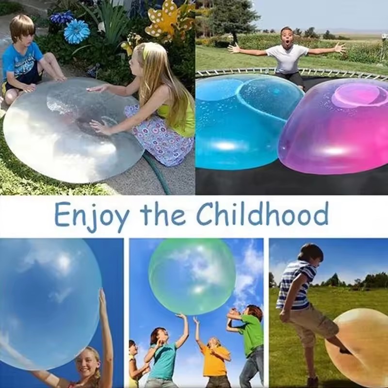 子供用屋外玩具 バブルボール インフレータブルゴムボールゲー - Kids Outdoor Yard Games のレビューと価格