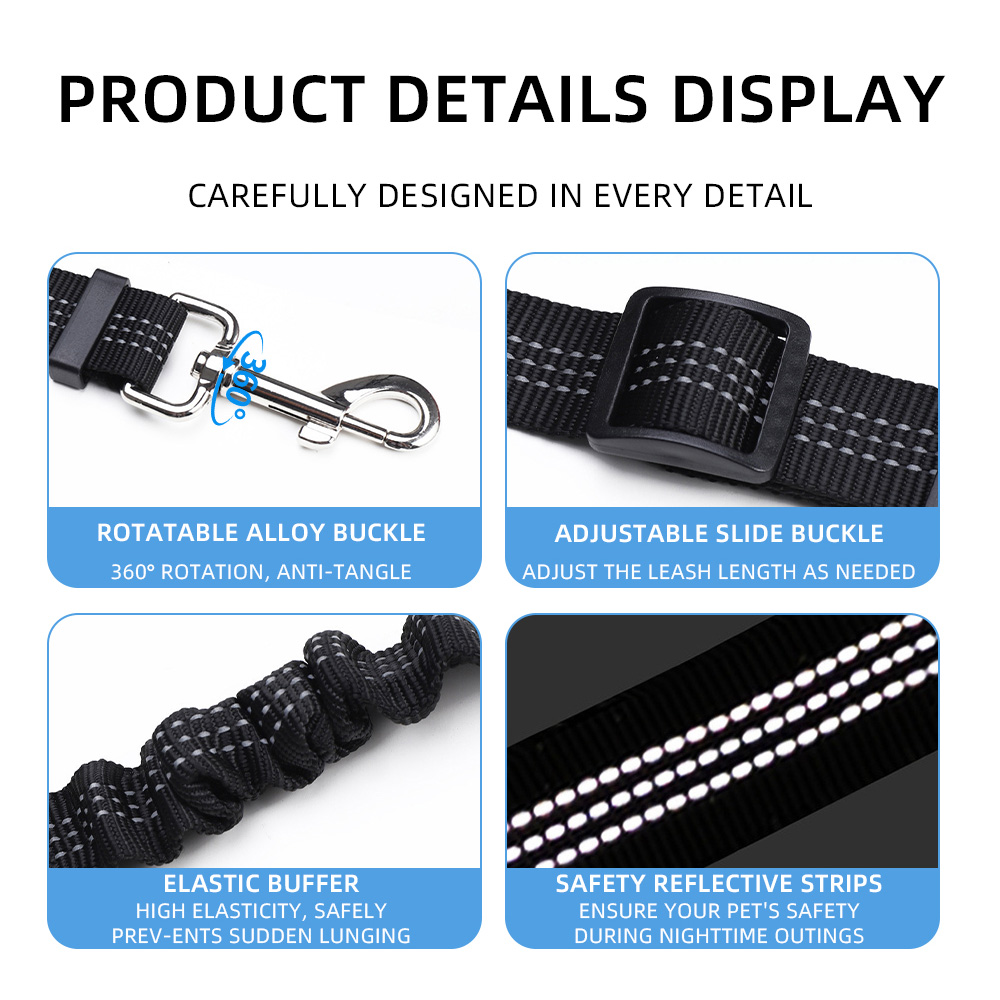 調節可能な伸縮式カーハーネスシートベルト、衝撃吸収ダブルドッ - Swing Seat Belt のレビューと価格