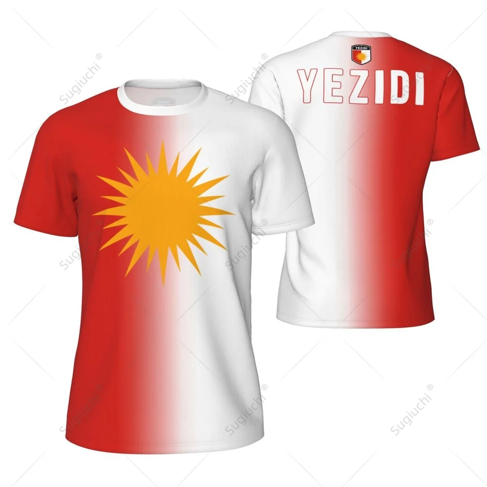 YEZIDI 旗 3D プリントスポーツ速乾性通気性男性 T - Kids Outdoor Clothing のレビューと価格