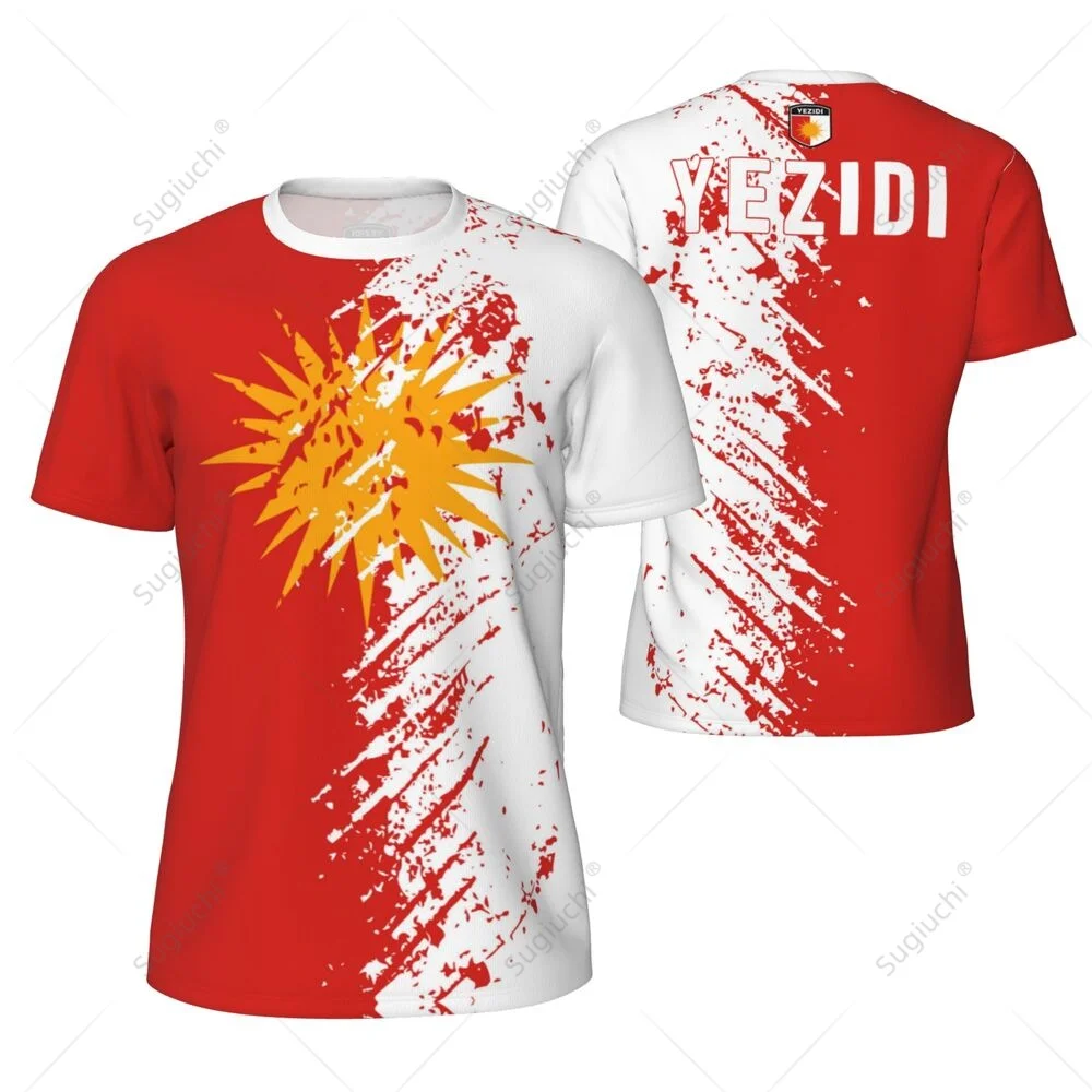 YEZIDI 旗 3D プリントスポーツ速乾性通気性男性 T - Kids Outdoor Clothing のレビューと価格