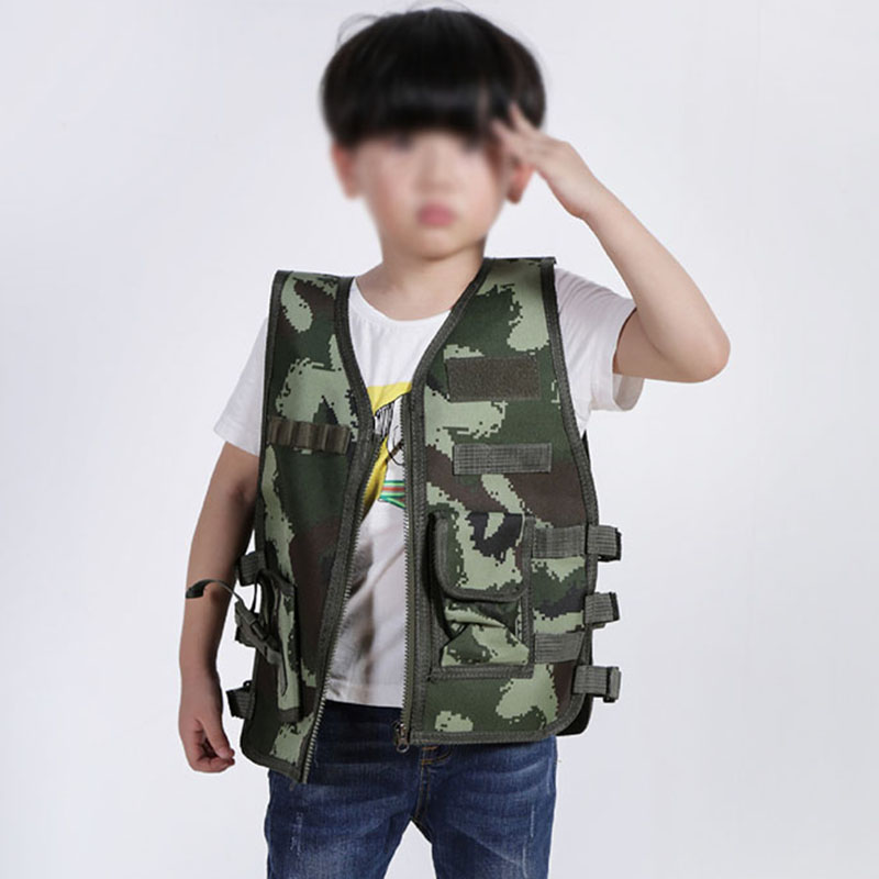 CS-子供向けの戦術的なカモフラージュベスト,狩猟,コスプレ - Kids Outdoor Clothing のレビューと価格
