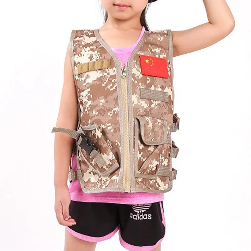 CS-子供向けの戦術的なカモフラージュベスト,狩猟,コスプレ - Kids Outdoor Clothing のレビューと価格