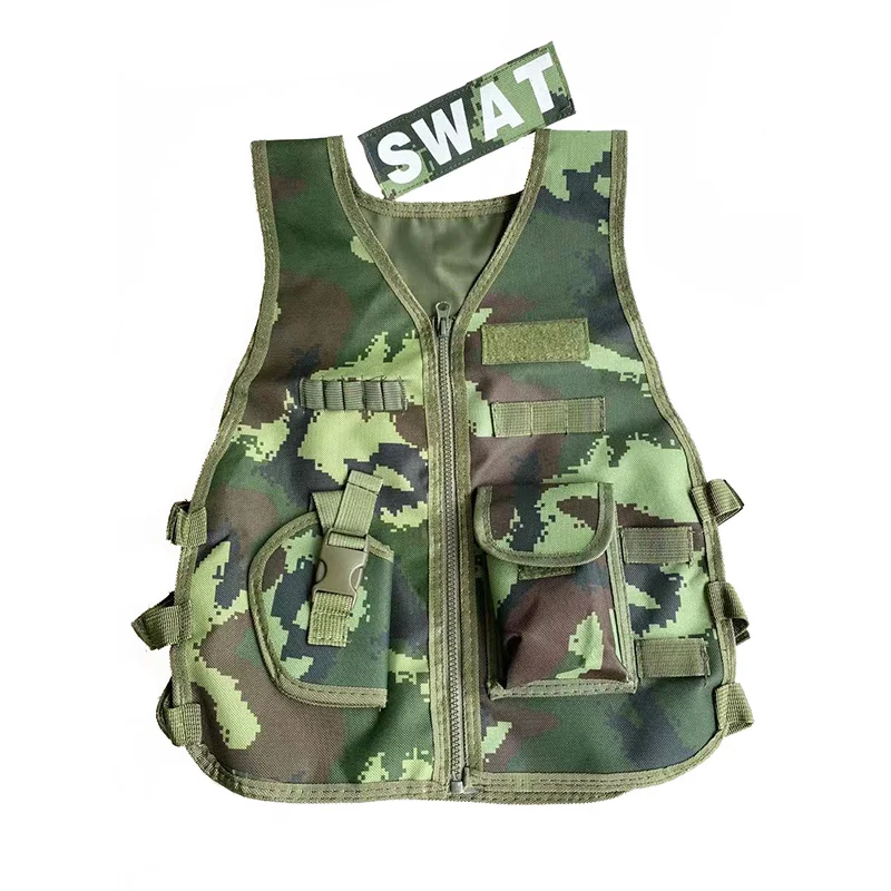 CS-子供向けの戦術的なカモフラージュベスト,狩猟,コスプレ - Kids Outdoor Clothing のレビューと価格