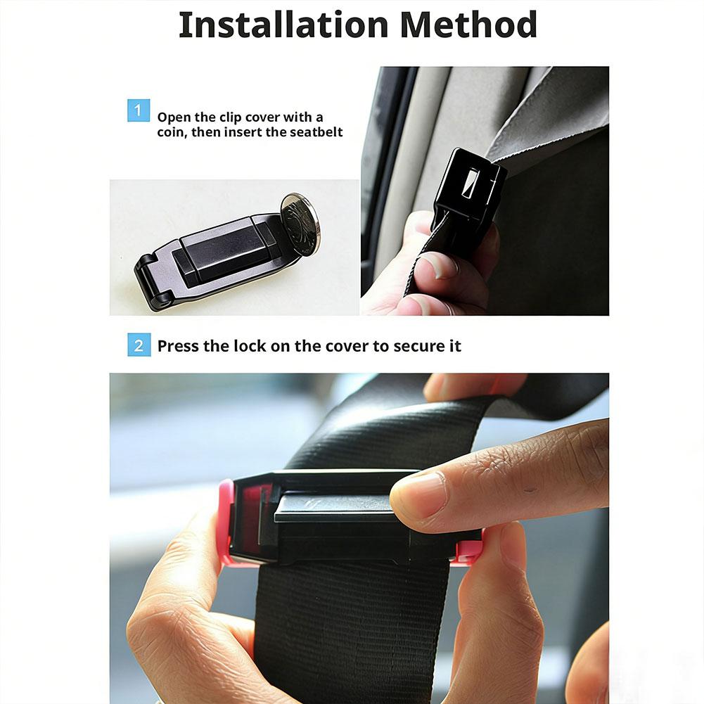 2個入り 調整可能な締め付け力 車用安全シートベルトバックル - Swing Seat Belt のレビューと価格
