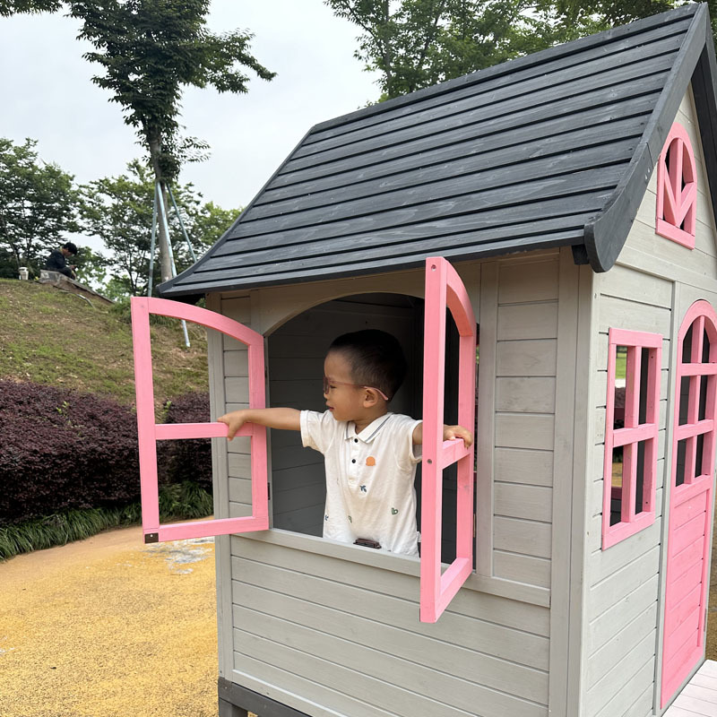 子供用ログハウス、木、屋外用小型、木製の城、幼稚園用ドールハ - Kids Outdoor Treehouse のレビューと価格