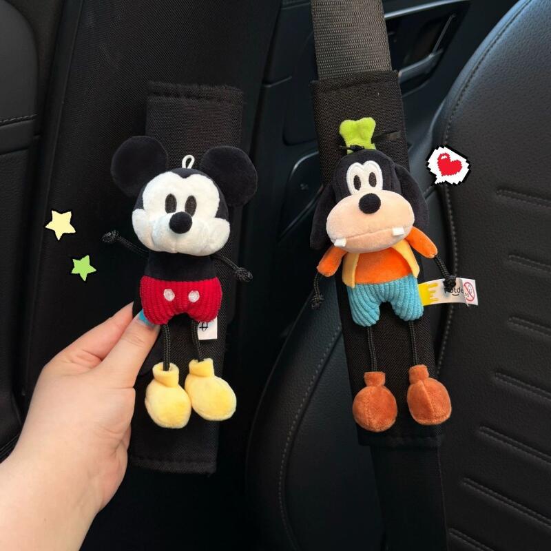 新しいディズニーカーシートベルトショルダーカバーミッキーグー - Swing Seat Belt のレビューと価格