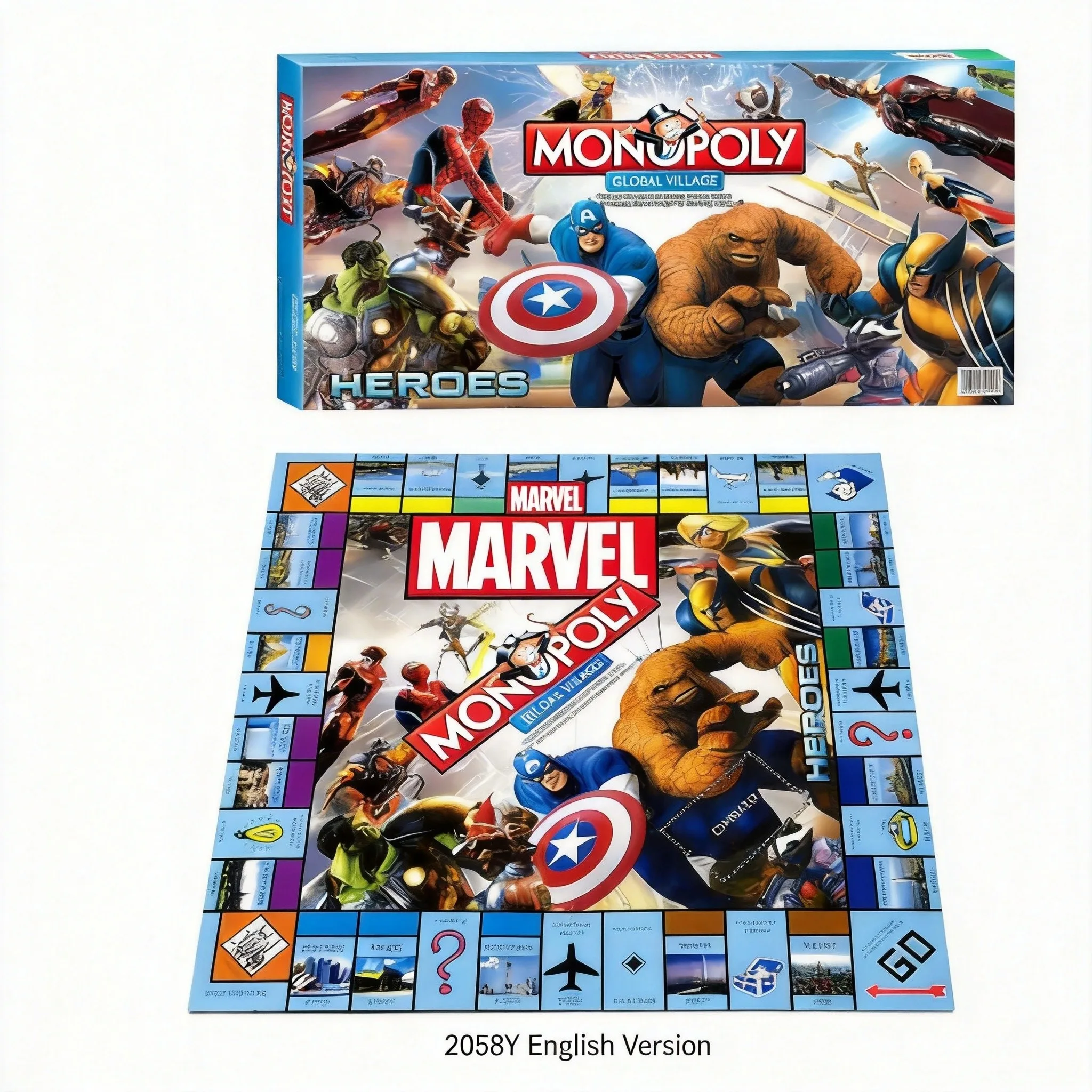 マーベルヒーローズ モノポリー グローバルビレッジ ボードゲ - Hasbro Game Monopoly のレビューと価格