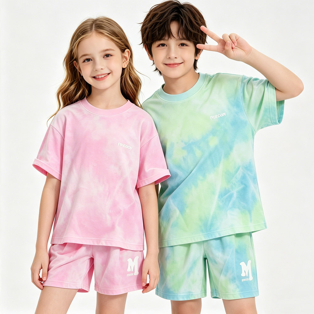 5-14 歳の子供スポーツセット綿男の子夏セット女の子ルーズ - Kids Outdoor Clothing のレビューと価格