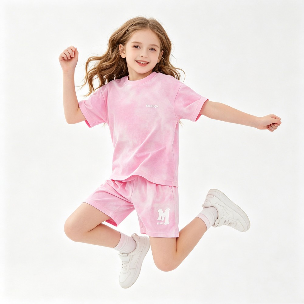 5-14 歳の子供スポーツセット綿男の子夏セット女の子ルーズ - Kids Outdoor Clothing のレビューと価格